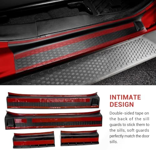 Utiiy Door Sill Guards Kit for Jeep Wrangler and Gladiator