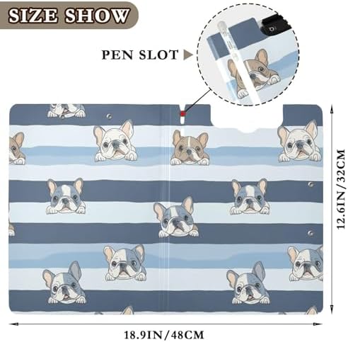 Kcldeci Foldable Clipboard Folder with Cartoon Design