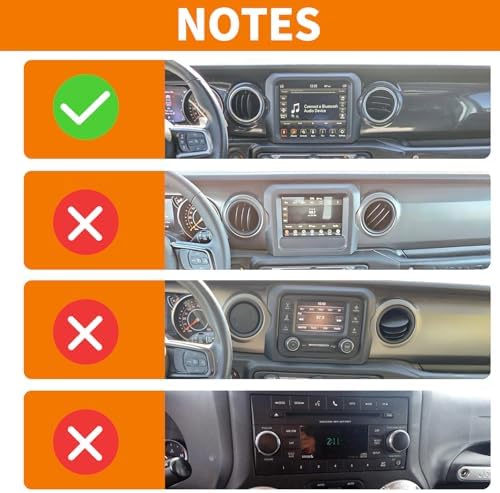 RT-TCZ Jeep JL Center Console Radio Trim Cover 84 inch White