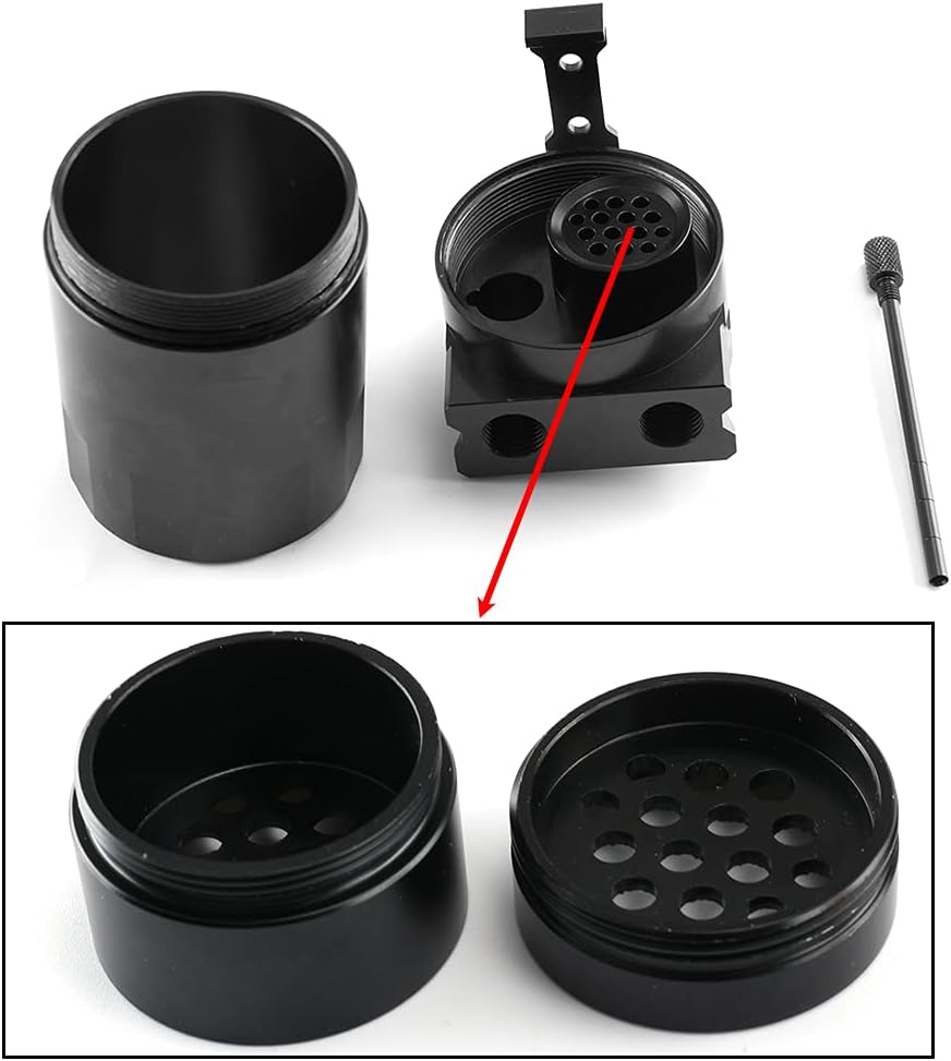 Aiuphing Oil Catch Can Kit Universal 300ml Aluminum