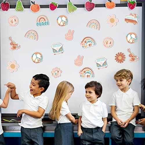 48PCS Hippie Retro Bulletin Board Decor Set