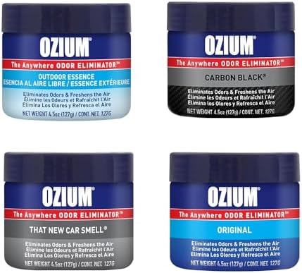 Ozium 45 Oz Odor Eliminating Gel 4 Pack Variety
