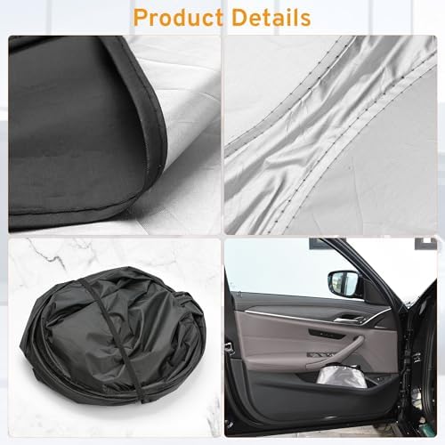 XHRING Windshield Sun Shade for Mercedes Benz