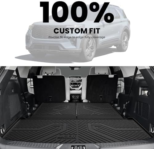 LASFIT Trunk Backrest Mat Ford Explorer 2020-2025 Black