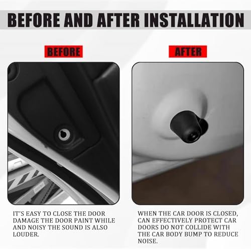 10PCS Car Door Bumper Stopper Rubber Absorber