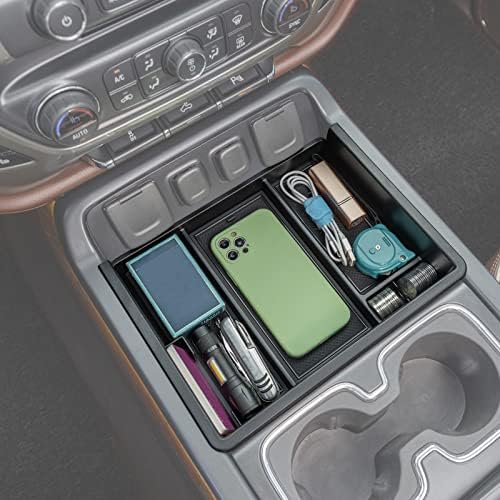 JKCOVER Center Console Organizer for Chevy Silverado GMC Sierra 2014-2018