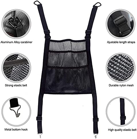 Car Seat Back Mesh Organizer for Pets and Kids