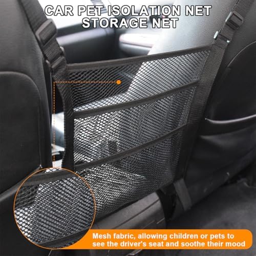 Zipelo 3 Layer Car Mesh Organizer with Hooks