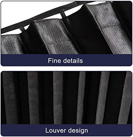 ZATOOTO 4 PCS Side Window Sun Shade Black Privacy Cover