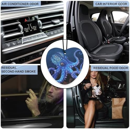 Blue Octopus Car Air Freshener Incense Chips 5 Pack