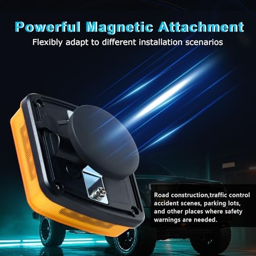 Markstor Wireless LED Road Flares Amber Emergency Strobe Lights