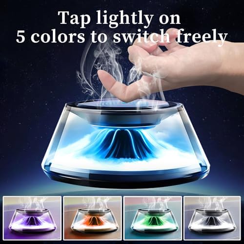 Smart Car Air Freshener with 5 Light Modes and Dual Fragrance
