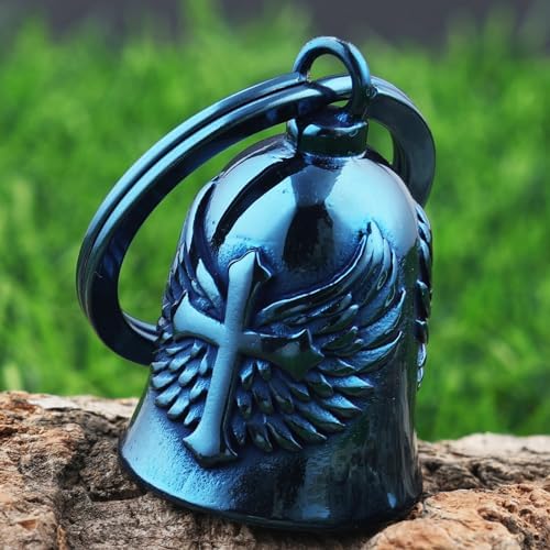 Motorcycle Cross Bell - Key Chain Biker Bells for Luck and Protection