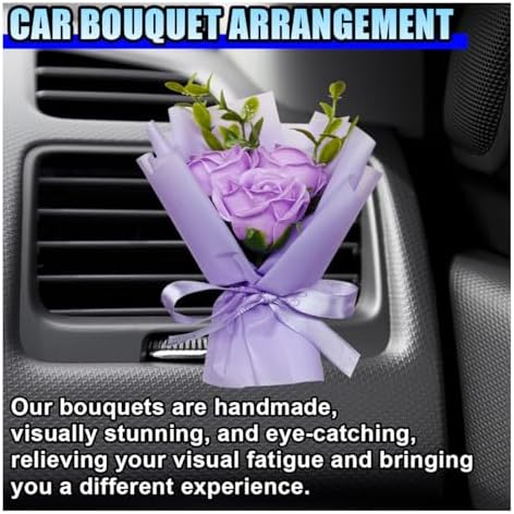 Cute Rose Air Vent Clip for Car Interior
