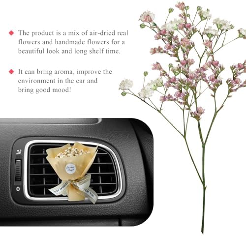 Mini Dried Flower Car Air Freshener with Clip