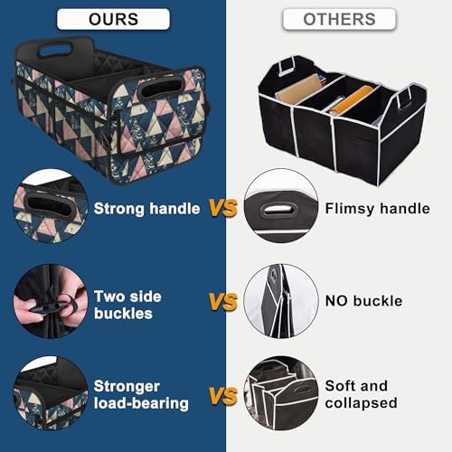 Deosk Trunk Organizer with 6 Big Pockets 50L Waterproof for Car SUV