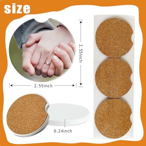 BOMSI Ceramic Car Sublimation Blanks Cup Holder 24 Pcs