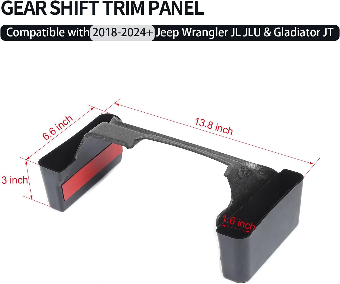 JWWY Gear Shift Storage Box for Jeep Wrangler JL JLU 4xe