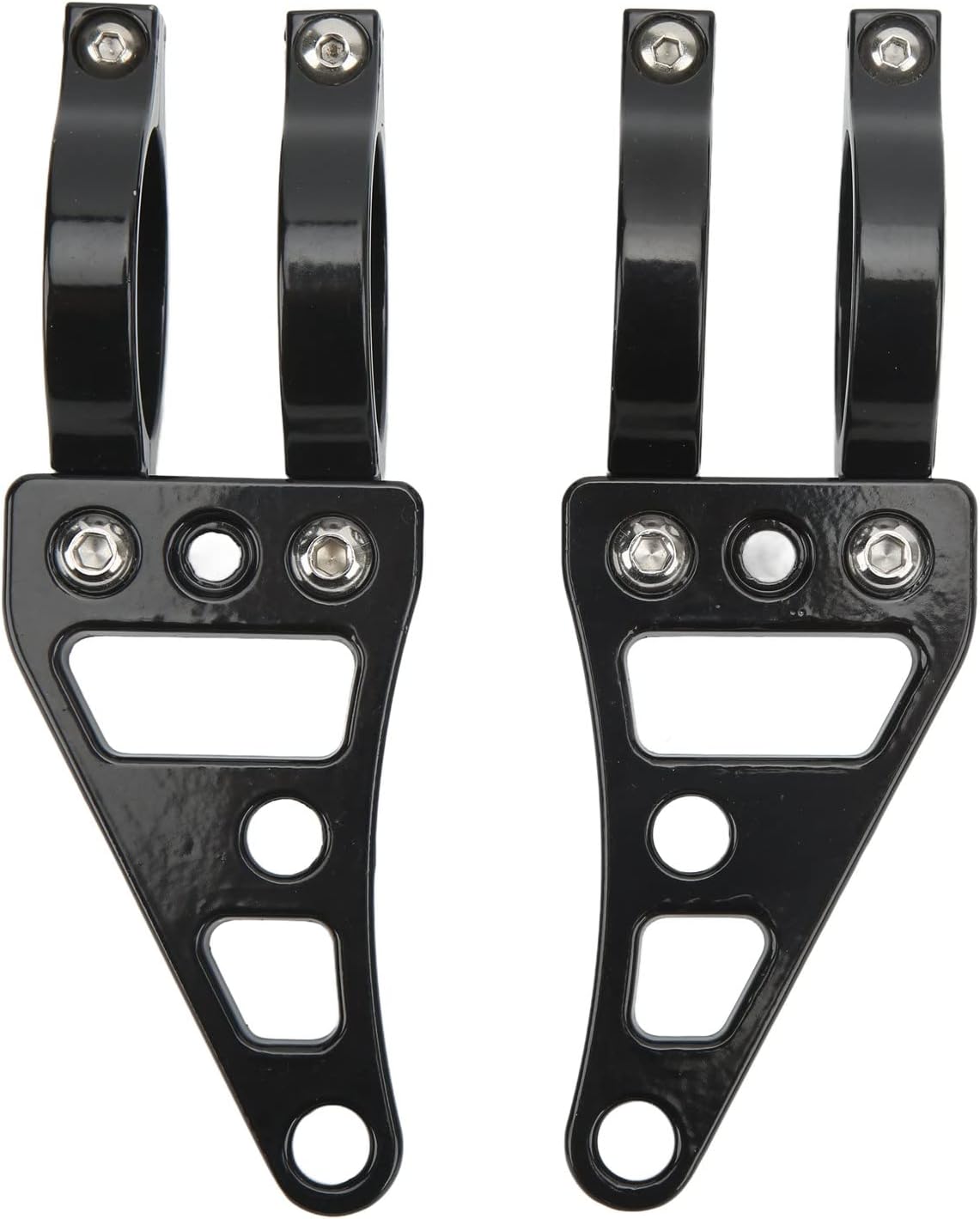 Keenso Fork Headlight Mount Bracket 2 Pcs Aluminum Alloy Holder Clamps