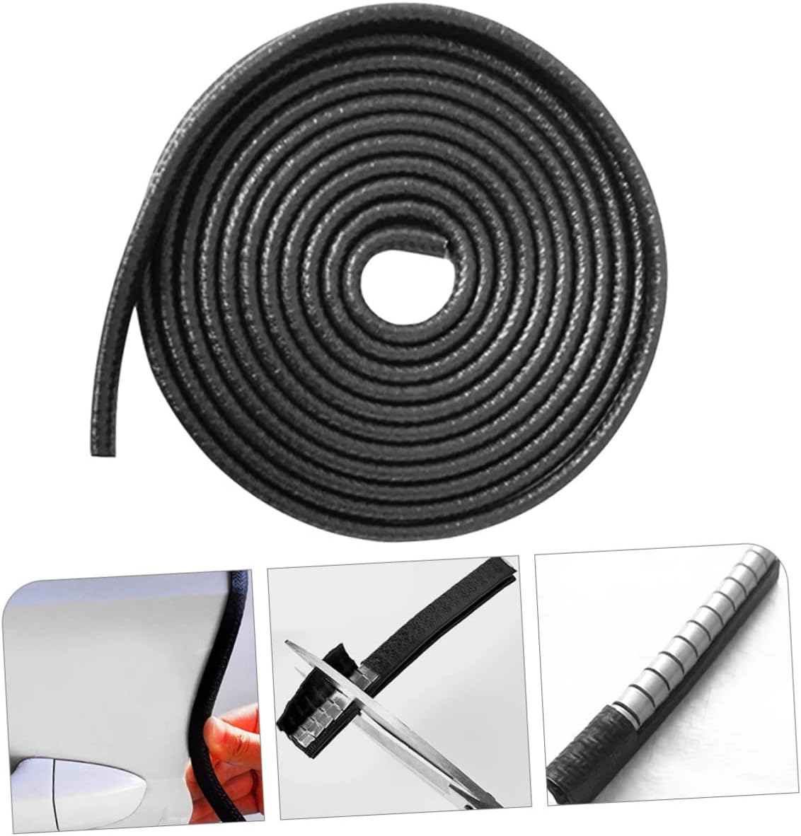 PartyKindom 5 Rolls Door Collision Seal Strip for Soundproofing and Weatherproofing