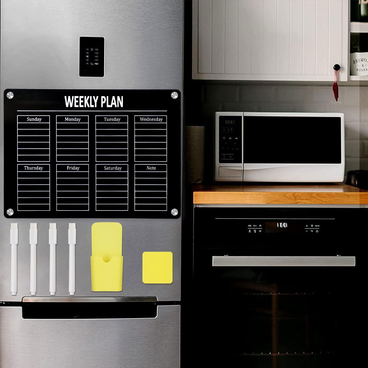 DARENYI Magnetic Dry Erase Calendar Board Set
