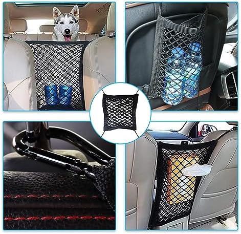 Kewucn 2 Layers Car Mesh Organizer with Elasticity