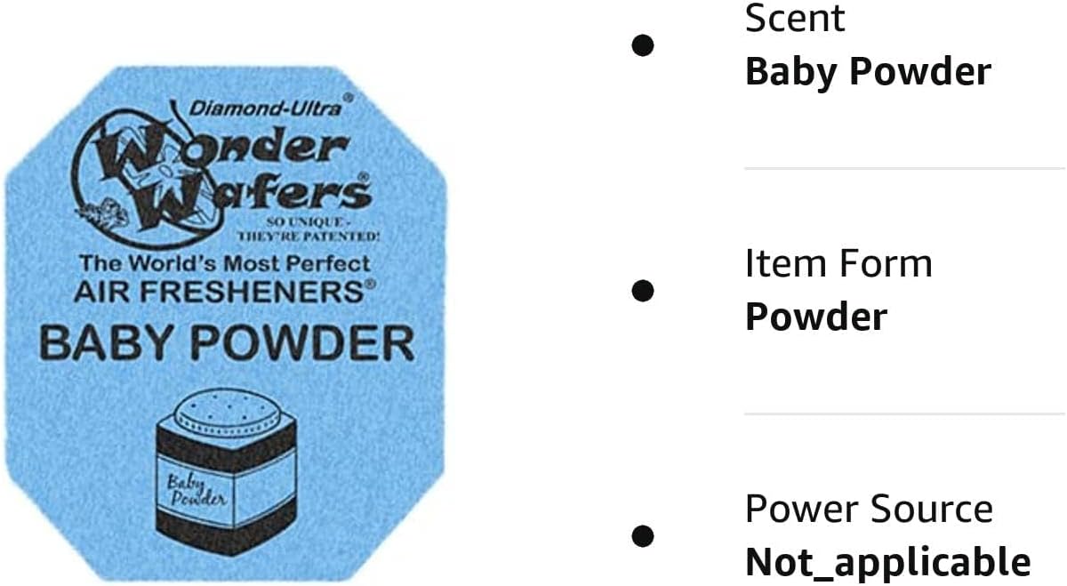 Wonder Wafers Air Fresheners 25ct Baby Powder Scent