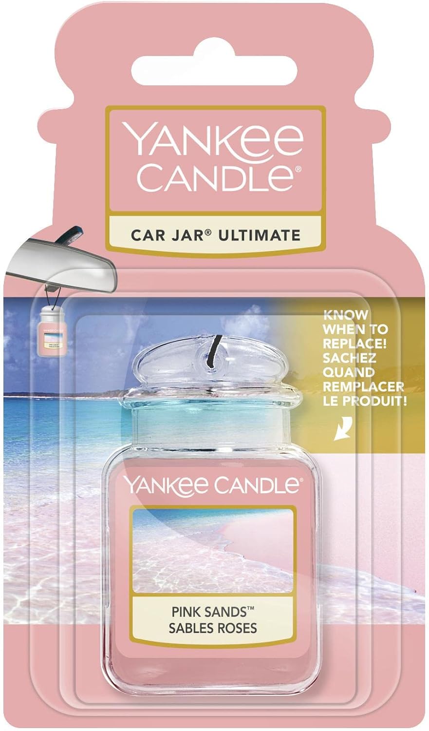 Yankee Candle Car Jar Ultimate Air Freshener Pink Sands