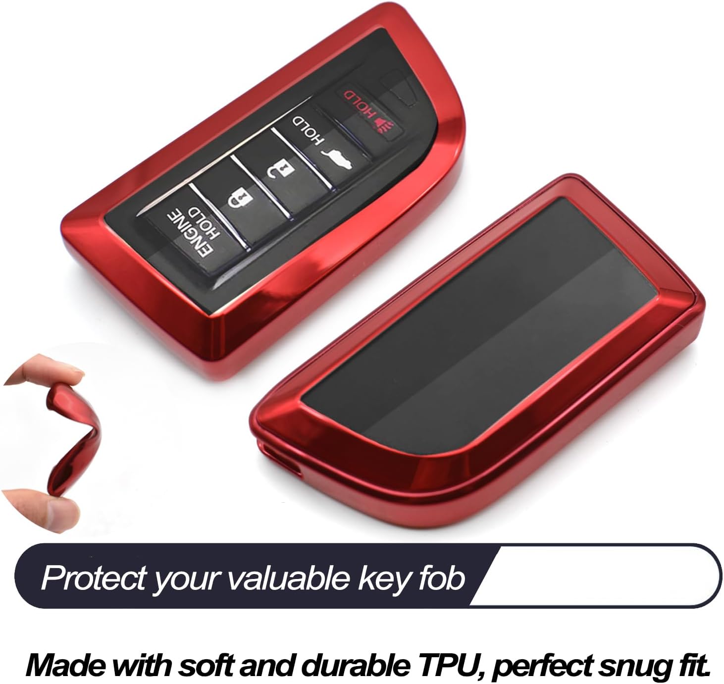 MECHCOS 5 Button Acura Integra MDX RDX TLX Key Fob Cover Case