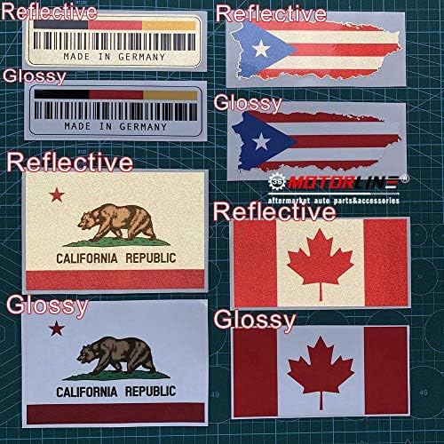 2pcs 4 Reflective Israel Emblem Decal Sticker for Vehicles