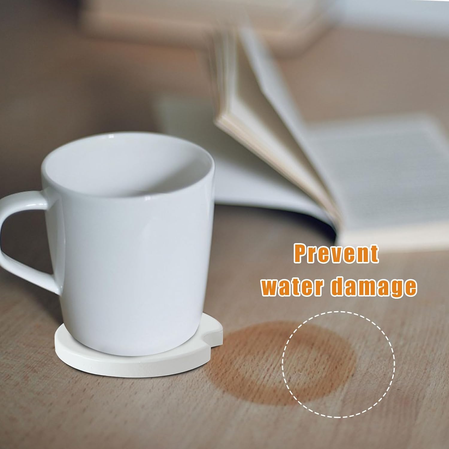 BOMSI Ceramic Car Sublimation Blanks Cup Holder 24 Pcs