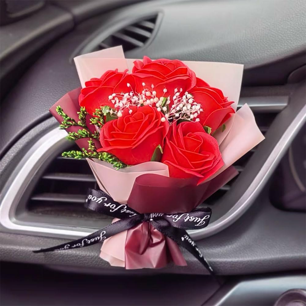 Car Flower Bouquet Air Freshener Vent Clip 1