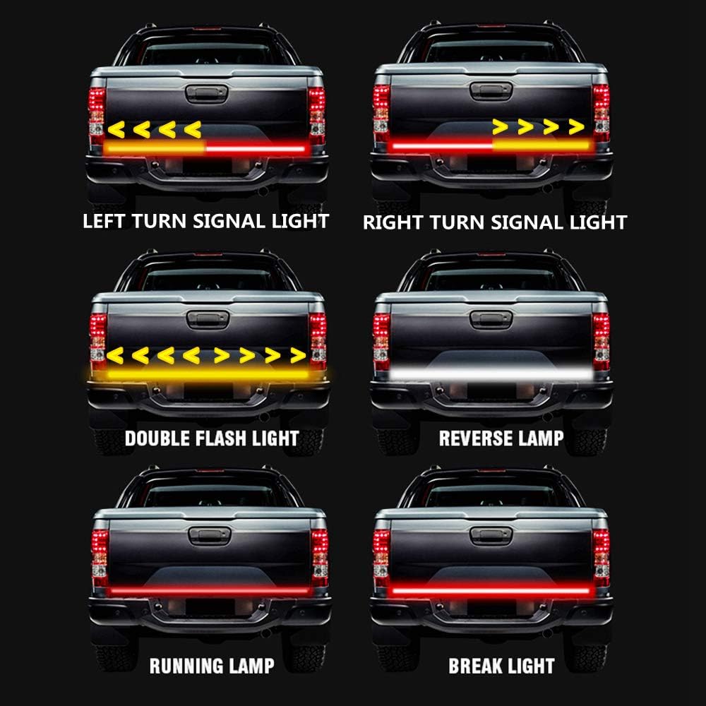 Goodream Tailgate Light Bar 504 LEDs 60 Inches 12V Waterproof LED Strip