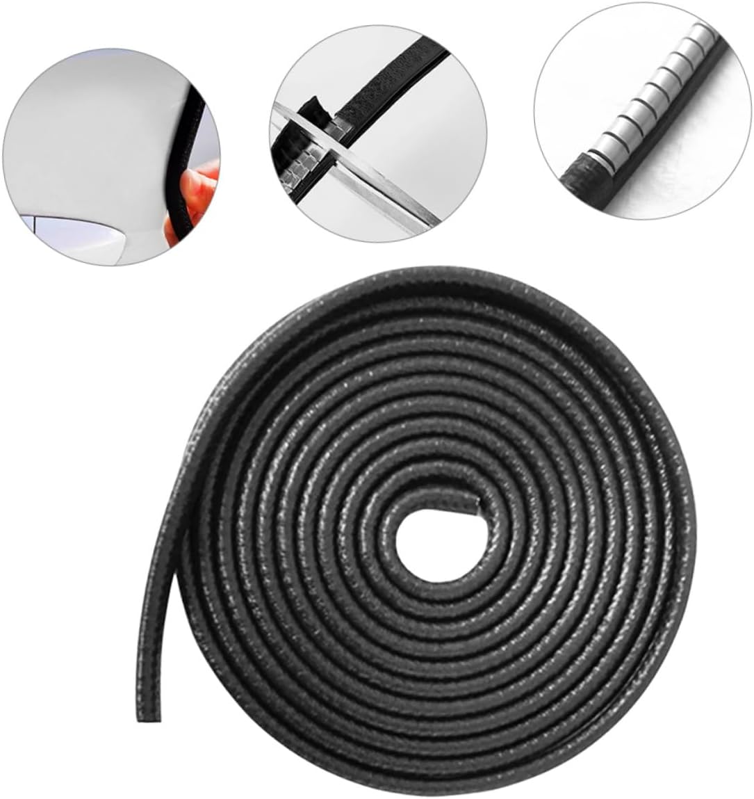 PartyKindom 5 Rolls Door Collision Seal Strip for Soundproofing and Weatherproofing