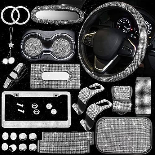 25PCS Bling Car Parts Set for Women