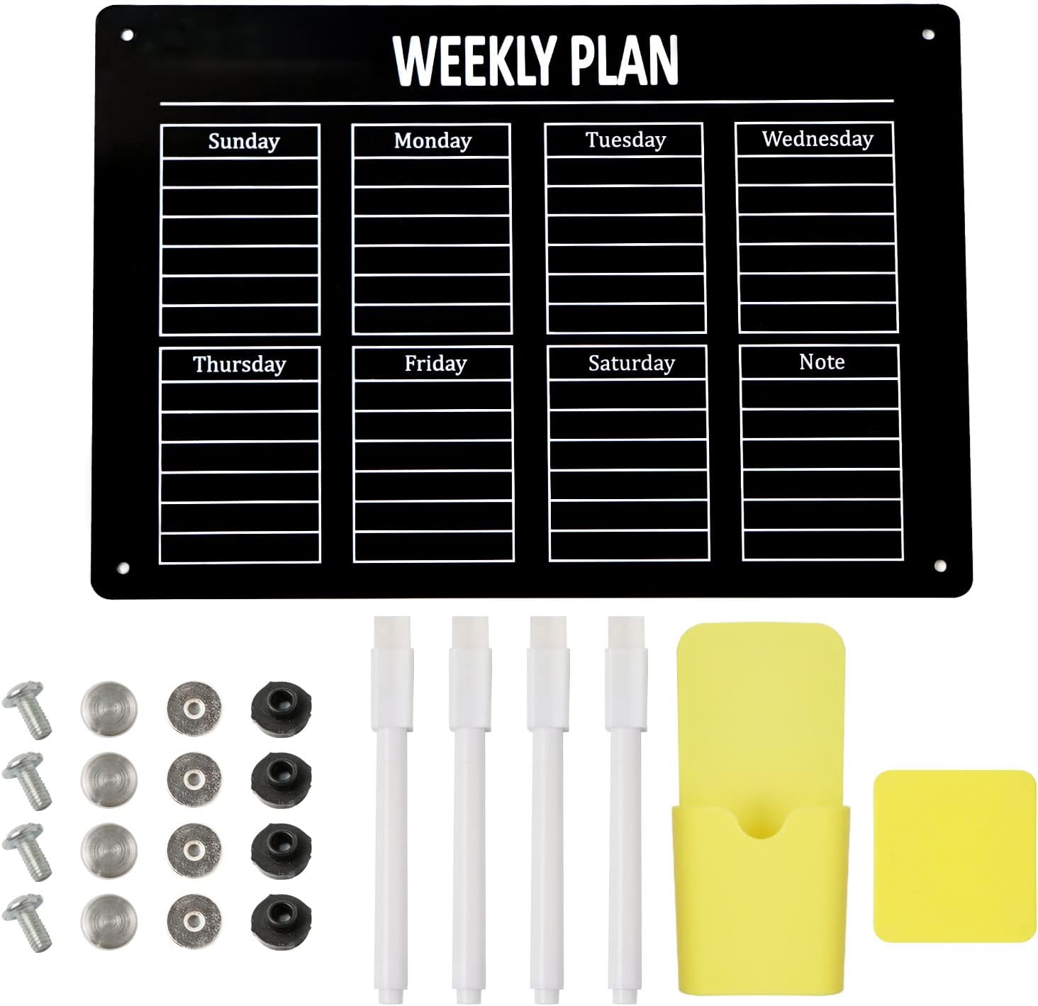 DARENYI Magnetic Dry Erase Calendar Board Set