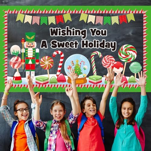Glicholi Christmas Peppermint Bulletin Board Set