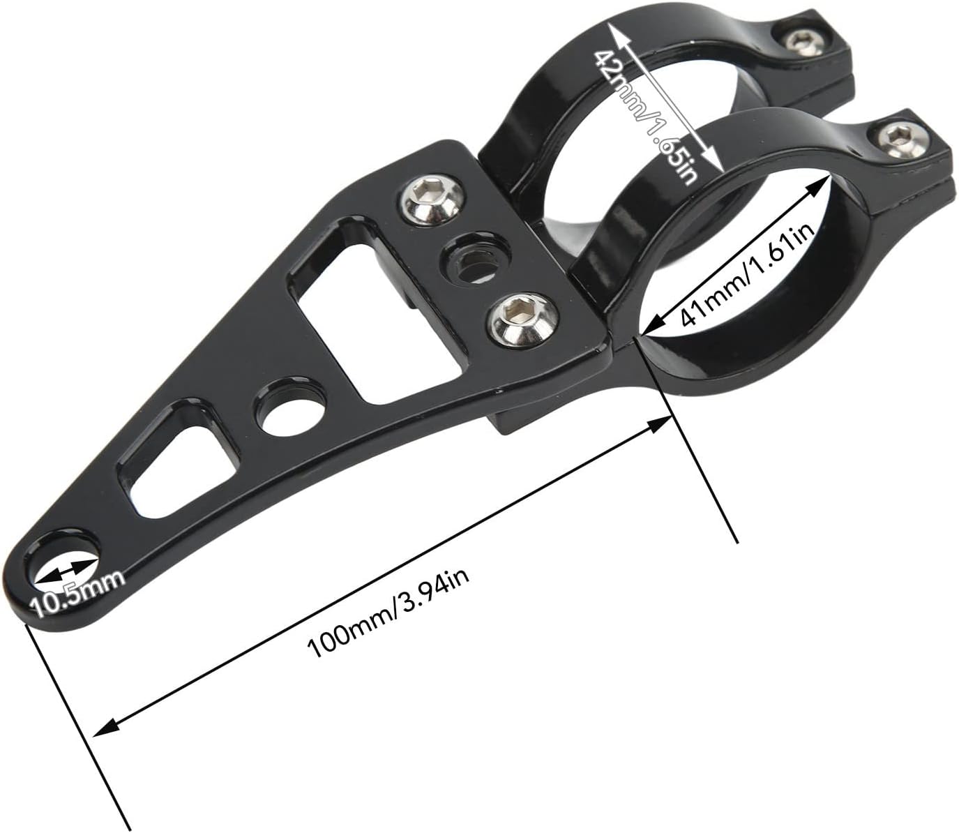 Keenso Fork Headlight Mount Bracket 2 Pcs Aluminum Alloy Holder Clamps