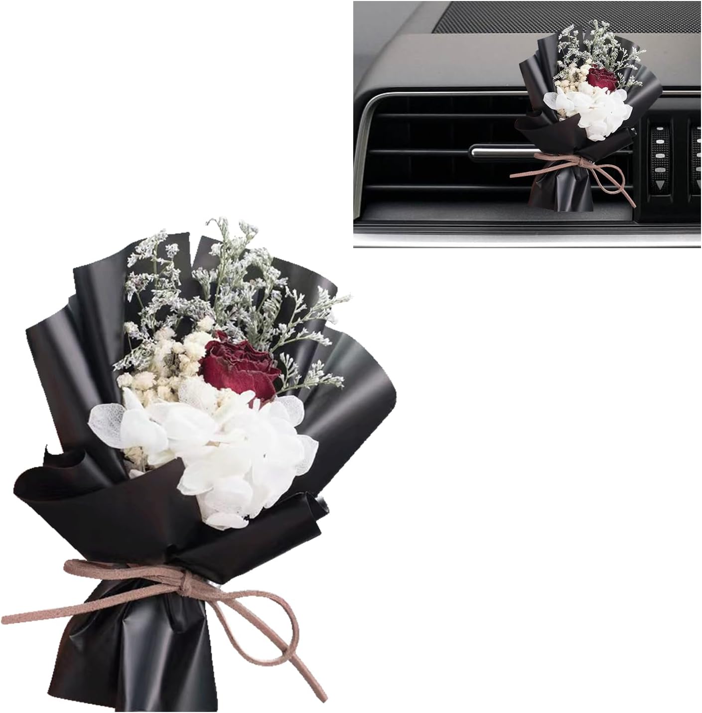 Mini Dried Flower Air Freshener Car Clip