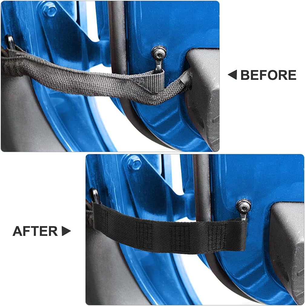PYGHAP Jeep Door Limiting Straps 2PCS Heavy Duty Adjustable