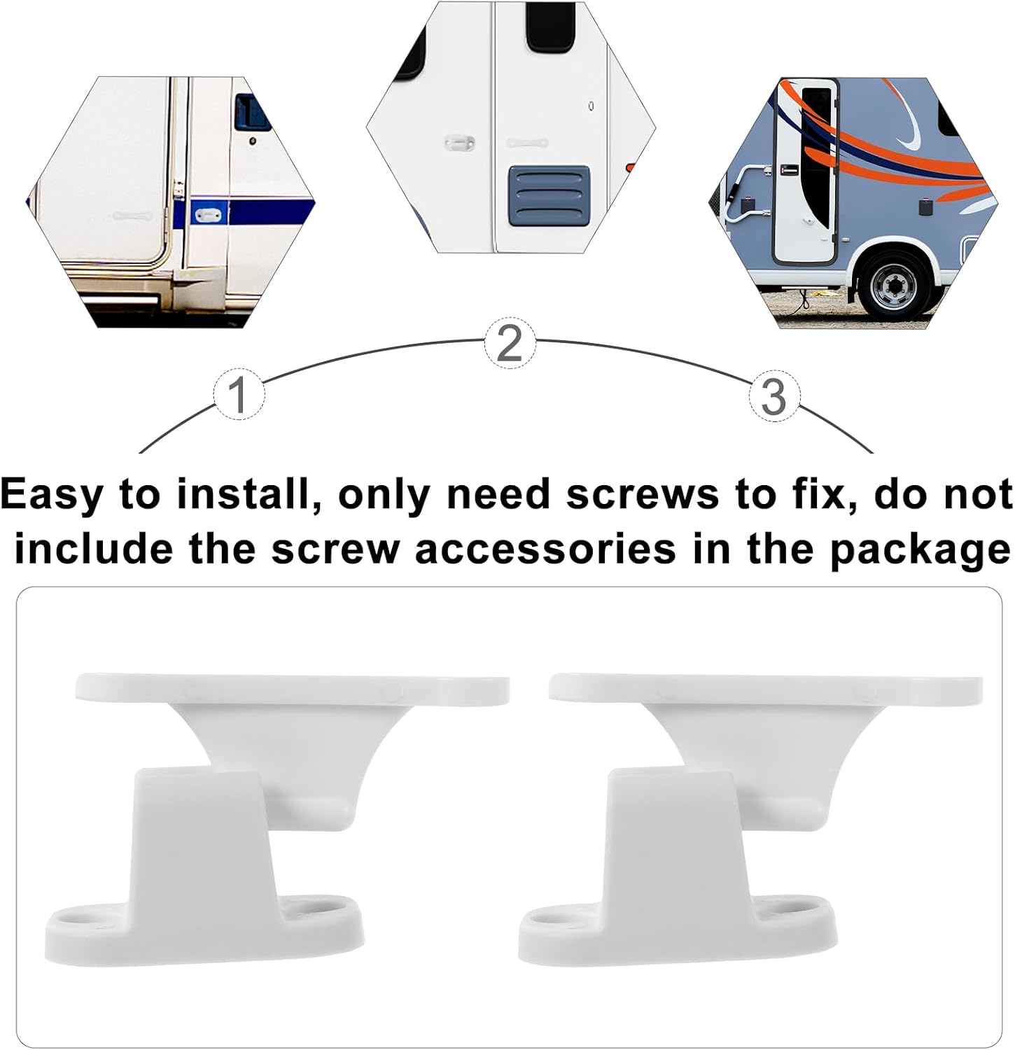 Wakauto 2pcs RV Door Holder Retainer Kit