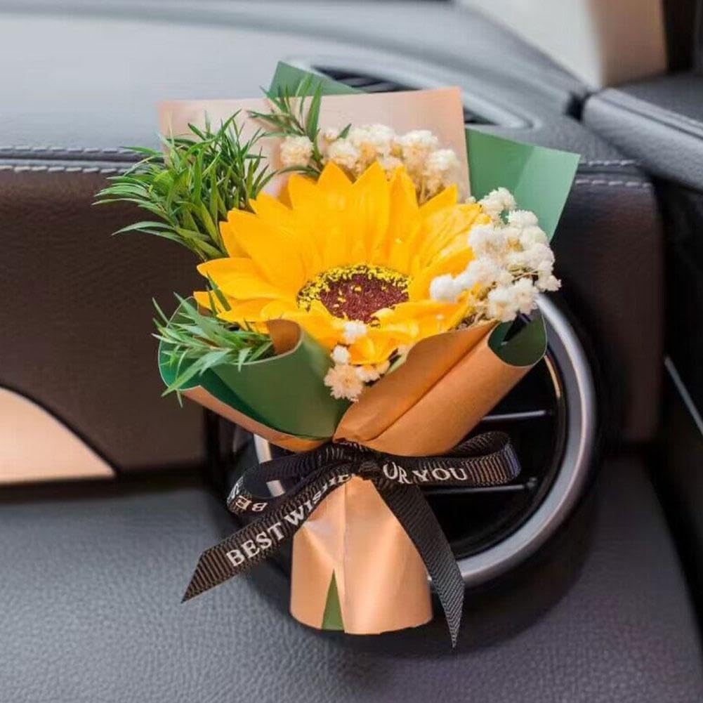 Small Bouquet Car Air Freshener Vent Clip Decor