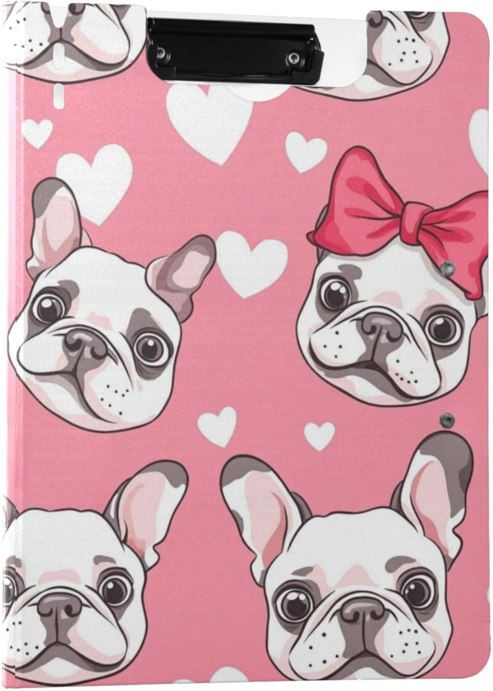Kcldeci Clipboard Folder with French Bulldog Design
