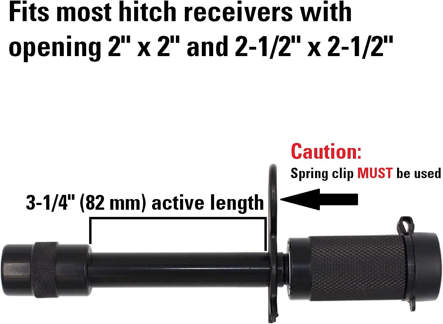 TowWorks 79631 Unique Keyed Hitch Lock with Extra Long Pin