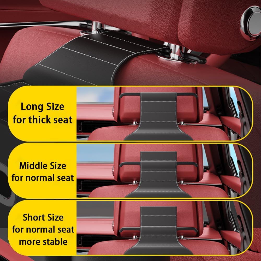 K LAKEY Seat Back Organizer with 2 Cup Holders and Hook