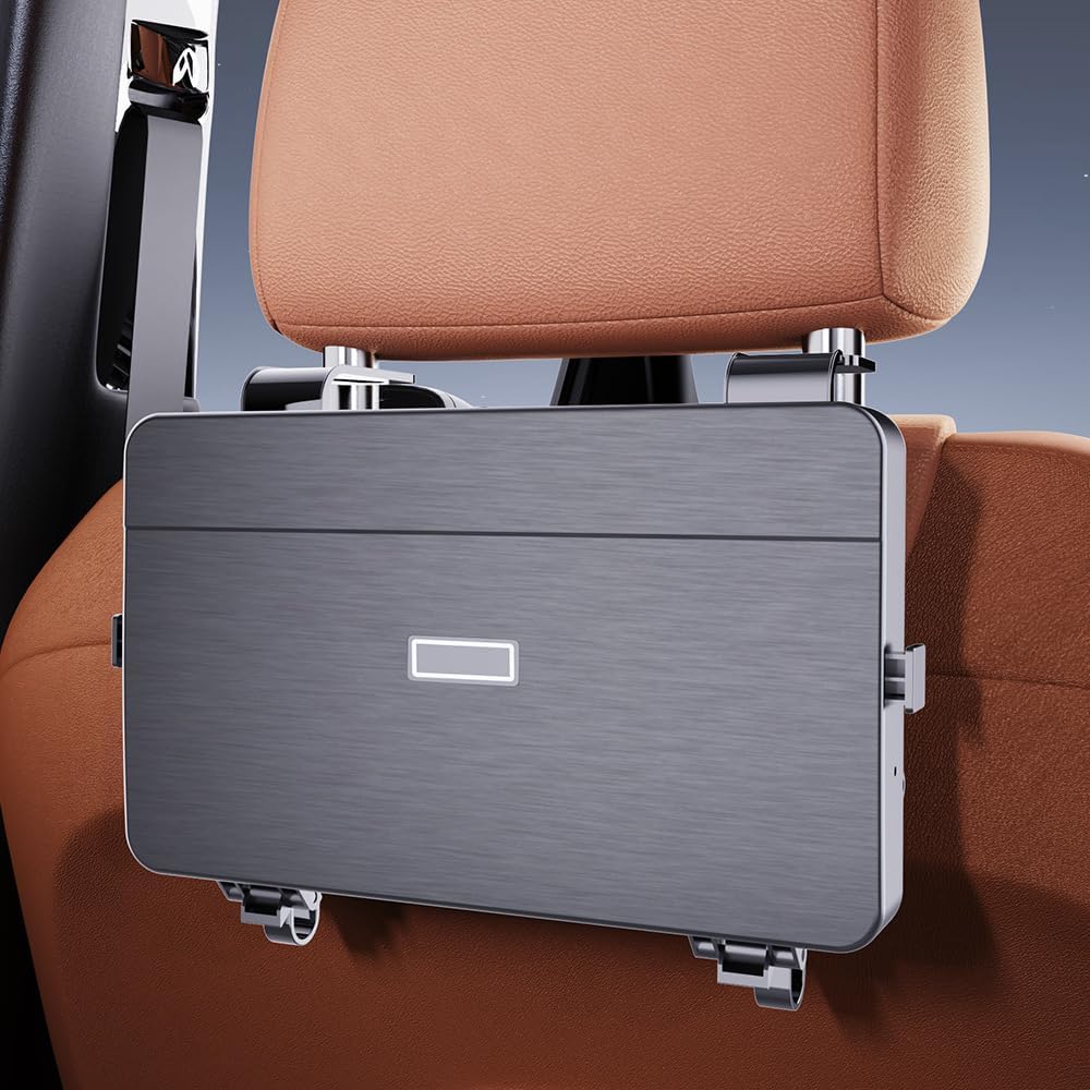 3-in-1 Car Headrest Backseat Organizer with Cup Holders and Hooks