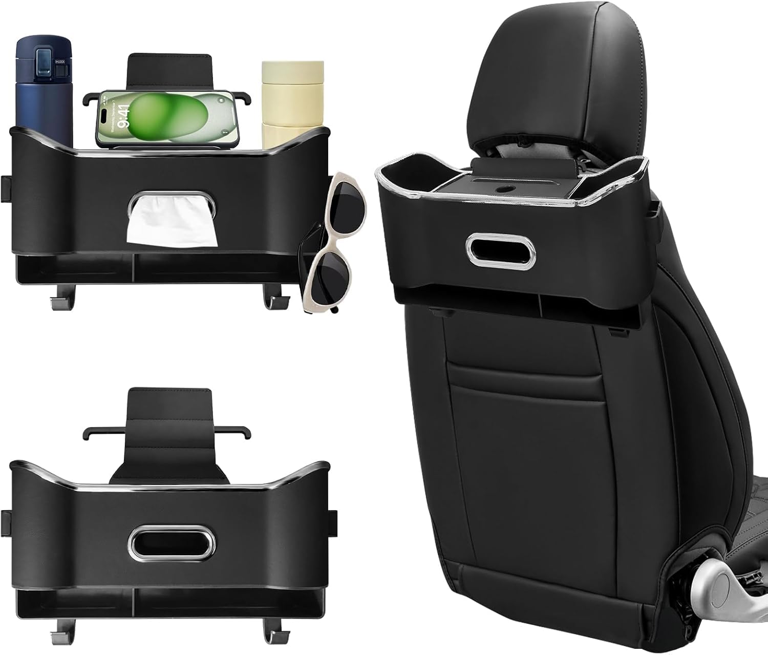 Car Seat Back Storage Box 5-in-1 Organizer