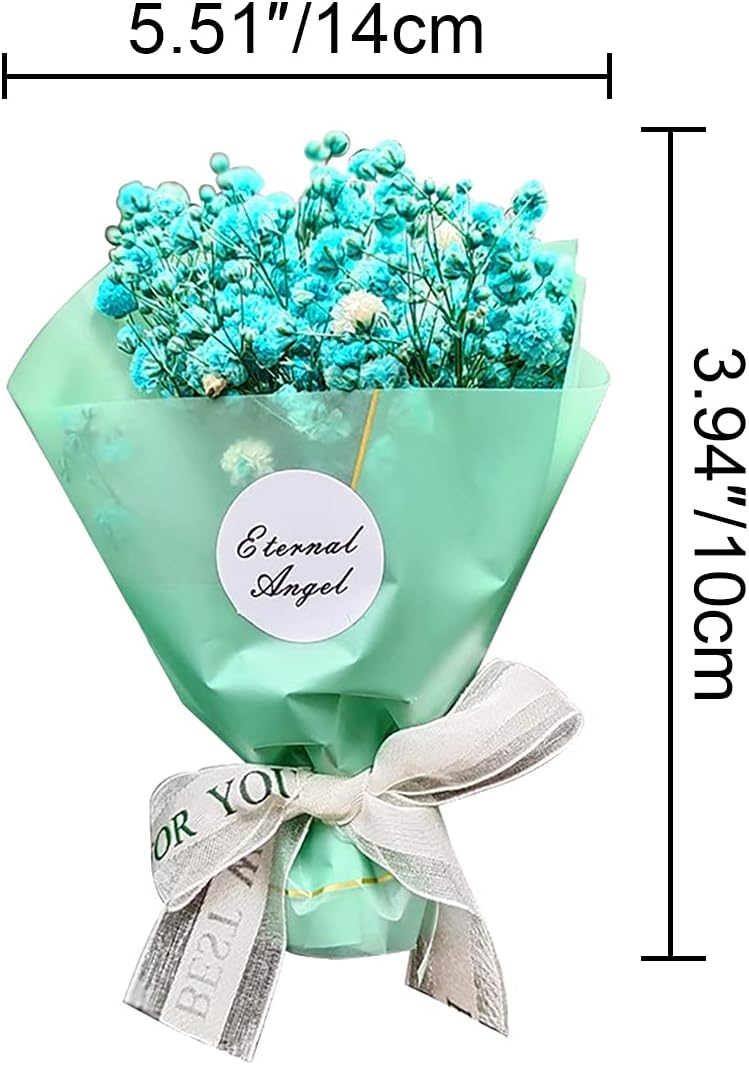 Dried Flower Gypsophila Car Aromatherapy Clip Blue 1