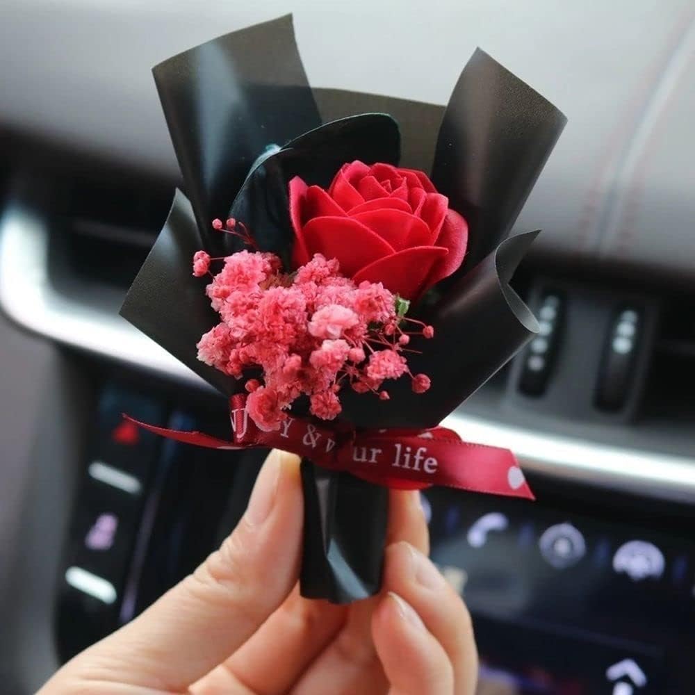 Fresh Flowers Mini Dried Bouquet for Car Air Vent Clips