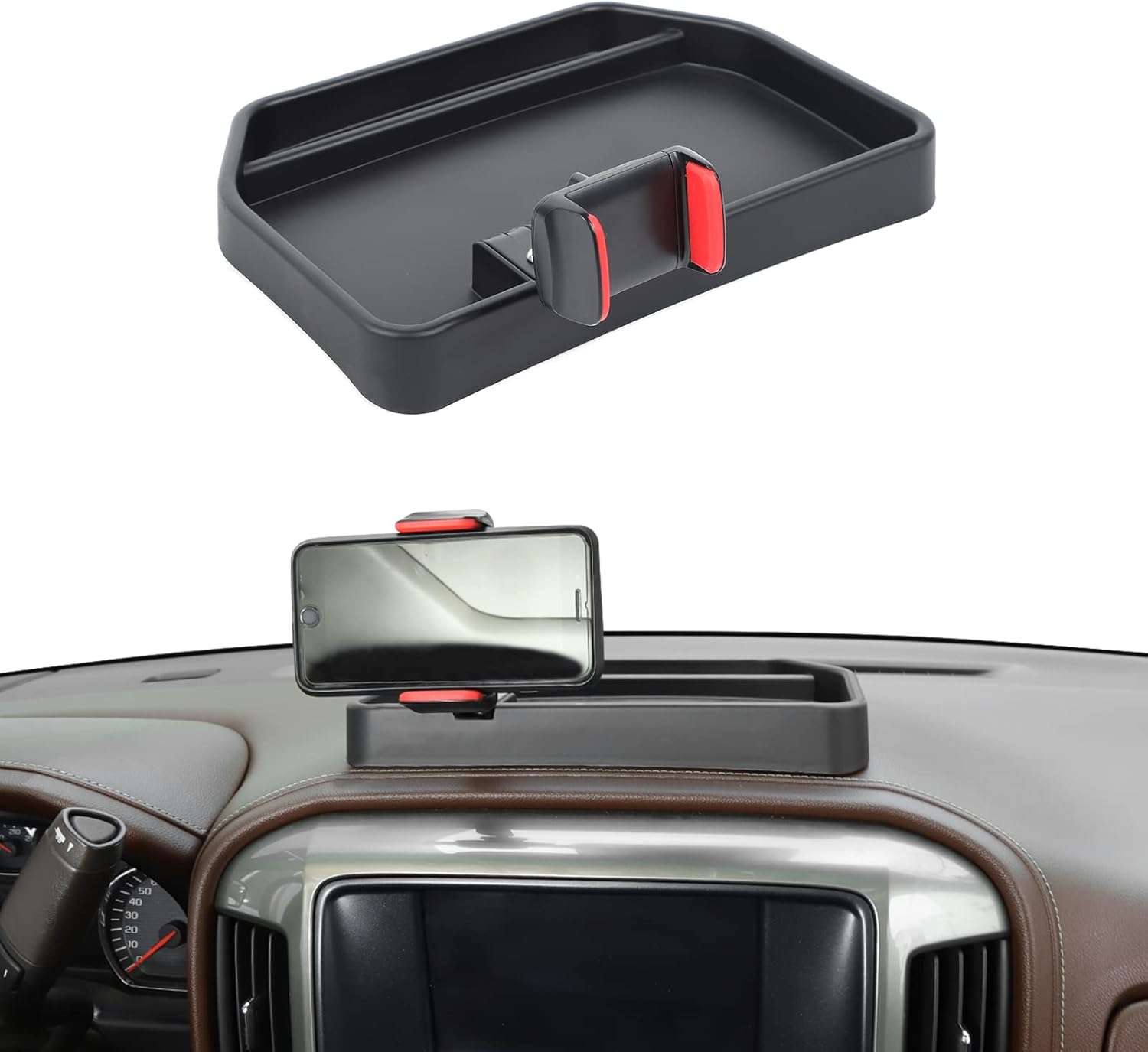 Chevy Silverado Dash Phone Holder Mount - Black